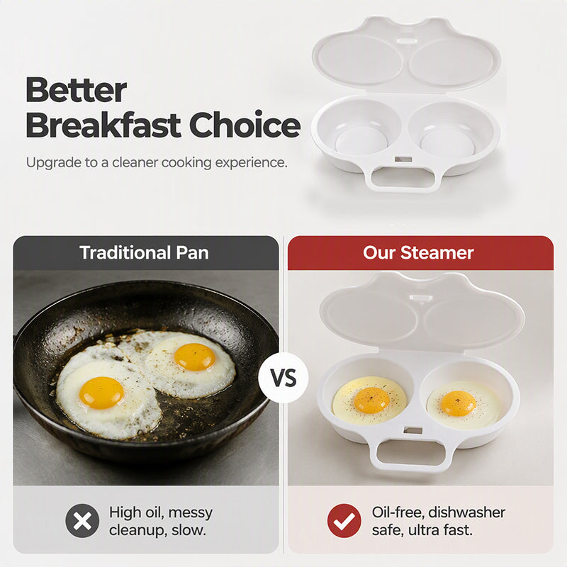 🎁50% OFF💥Microwave Egg Poacher with Lid & Handle