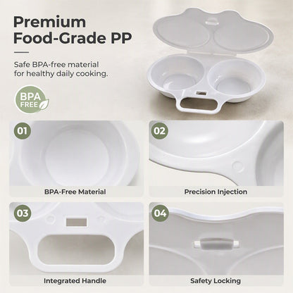 🎁50% OFF💥Microwave Egg Poacher with Lid & Handle