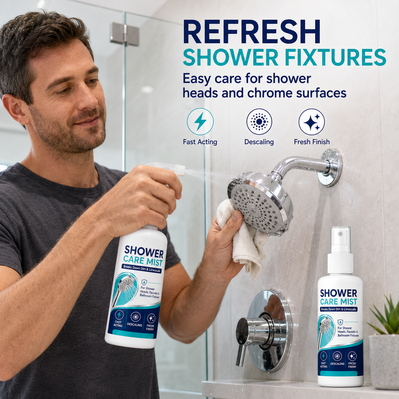 🔥Buy 1 Get 1 Free🔥🚿 Fast-Acting Limescale Remover Spray for Showerheads and Faucets