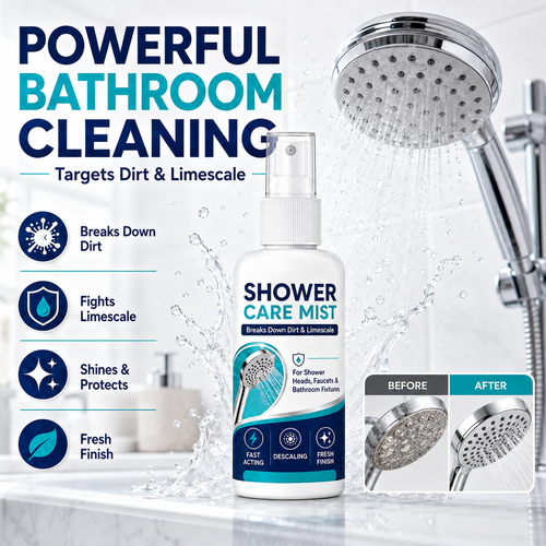 🔥Buy 1 Get 1 Free🔥🚿 Fast-Acting Limescale Remover Spray for Showerheads and Faucets