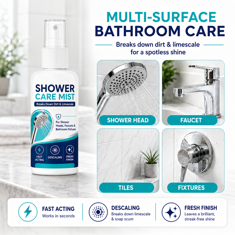 🔥Buy 1 Get 1 Free🔥🚿 Fast-Acting Limescale Remover Spray for Showerheads and Faucets