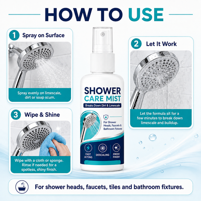 🔥Buy 1 Get 1 Free🔥🚿 Fast-Acting Limescale Remover Spray for Showerheads and Faucets