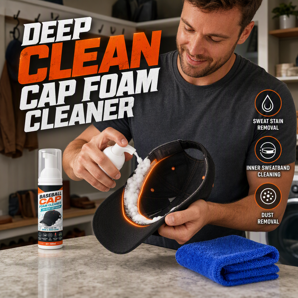 🔥BUY 1 GET 1 FREE🔥No-Rinse Baseball Cap Foam Cleaner