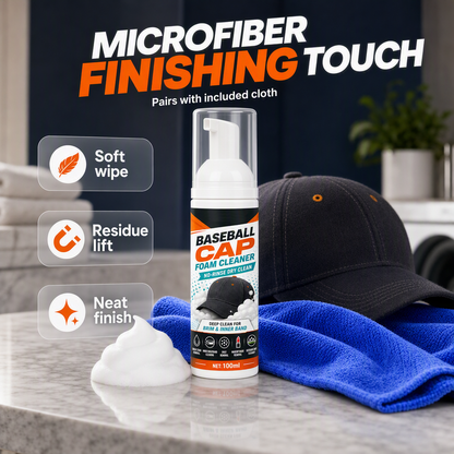 🔥BUY 1 GET 1 FREE🔥No-Rinse Baseball Cap Foam Cleaner