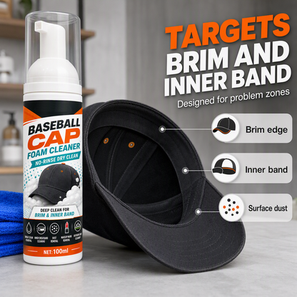 🔥BUY 1 GET 1 FREE🔥No-Rinse Baseball Cap Foam Cleaner
