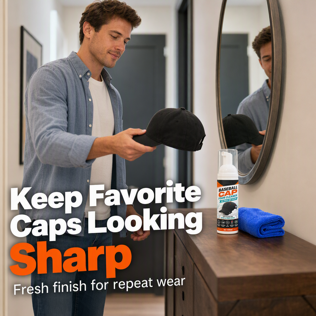 🔥BUY 1 GET 1 FREE🔥No-Rinse Baseball Cap Foam Cleaner
