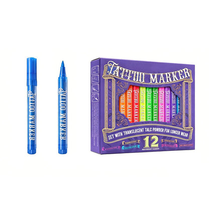 ✨✨✨ Glow Tattoo Pens – UV Neon Colors for Parties & Festivals, Waterproof & Easily Washable