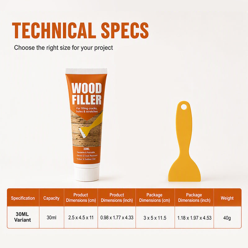 🔥Buy 1 Get 1 Free🔥🧹🧴Wood Filler for Cracks and Holes
