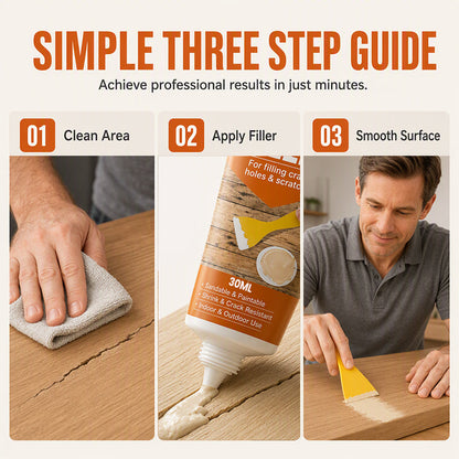 🔥Buy 1 Get 1 Free🔥🧹🧴Wood Filler for Cracks and Holes