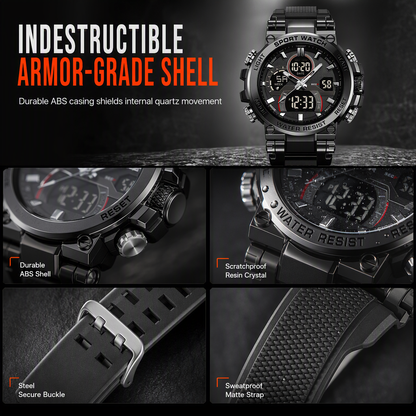 ⏳🔥LIMITED-TIME 55% OFF! ⏰Tactical Style 50M Waterproof Multifunctional Digital Sports Watch