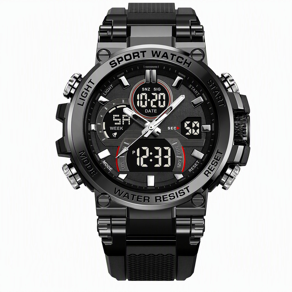 ⏳🔥LIMITED-TIME 55% OFF! ⏰Tactical Style 50M Waterproof Multifunctional Digital Sports Watch