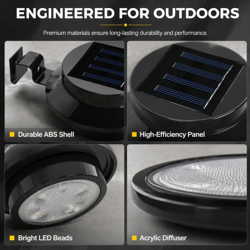 🔥🔥Buy one  get one free✨Waterproof solar LED gutter lights for outdoor use