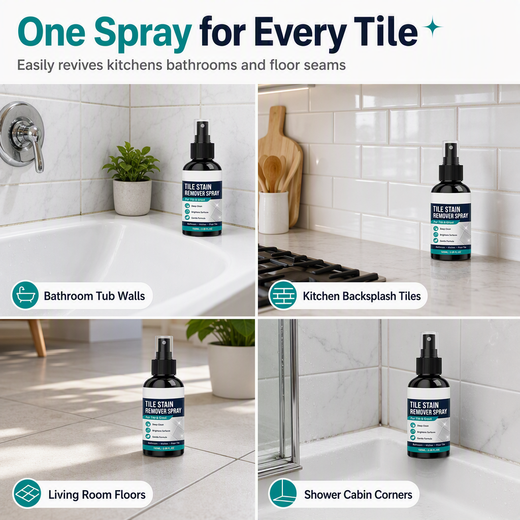 🧼Buy 2, Get 1 Free!!🎯 Grout Cleaning Spray – Easy maintenance for tile grout and stains in damp areas