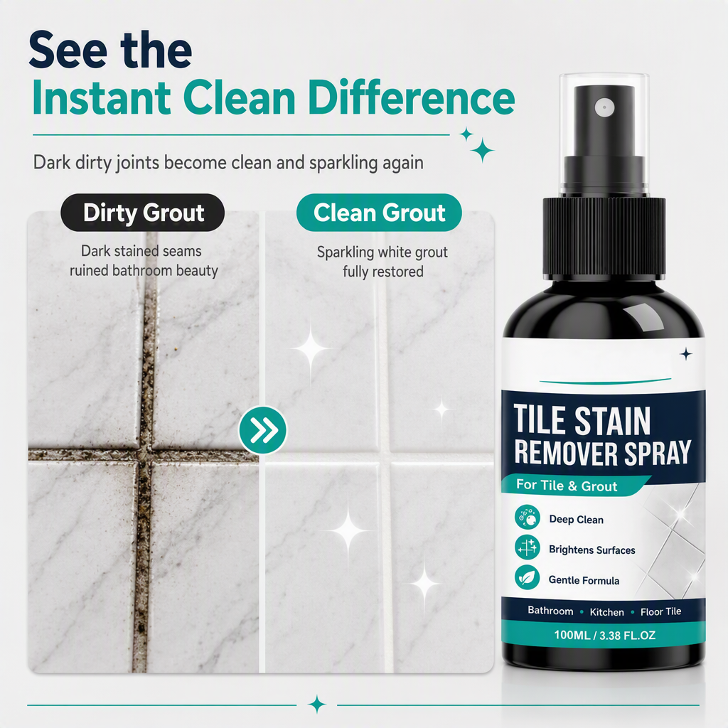🧼Buy 2, Get 1 Free!!🎯 Grout Cleaning Spray – Easy maintenance for tile grout and stains in damp areas
