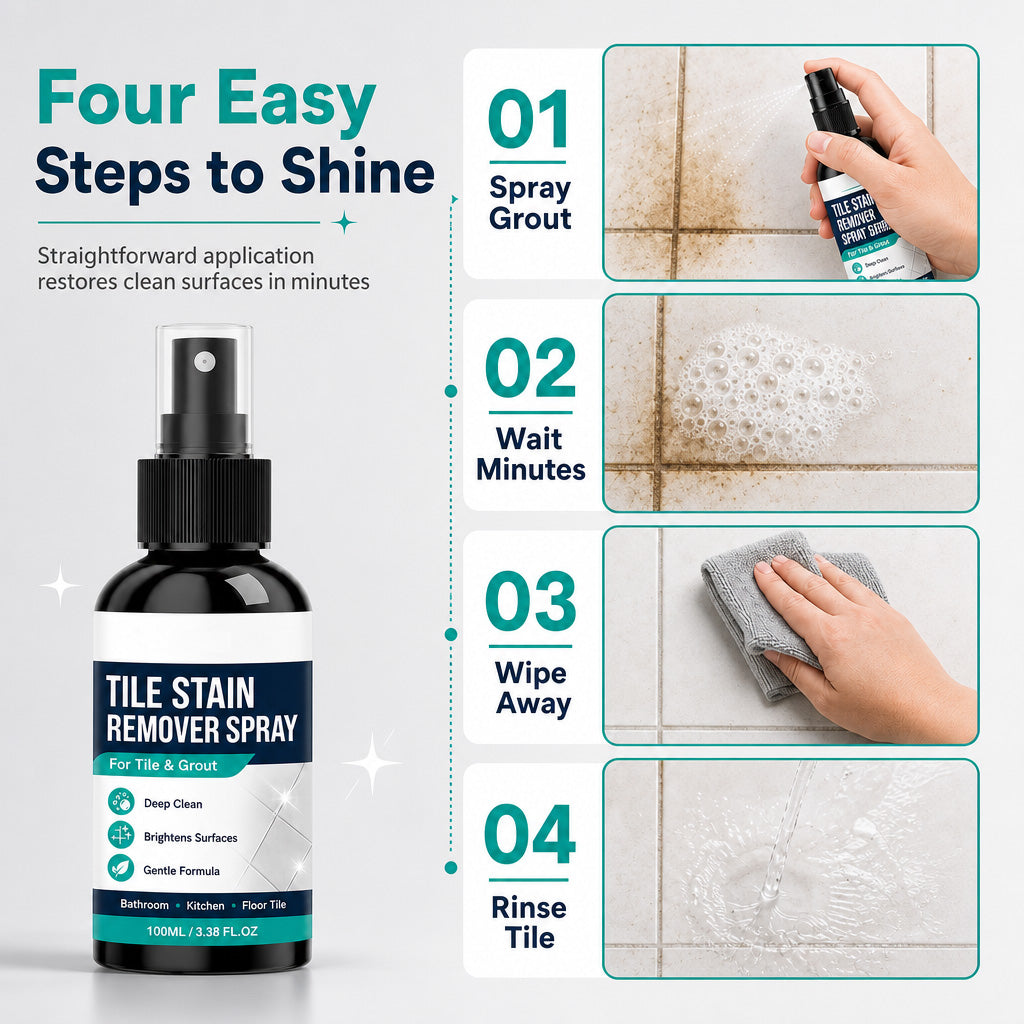 🧼Buy 2, Get 1 Free!!🎯 Grout Cleaning Spray – Easy maintenance for tile grout and stains in damp areas