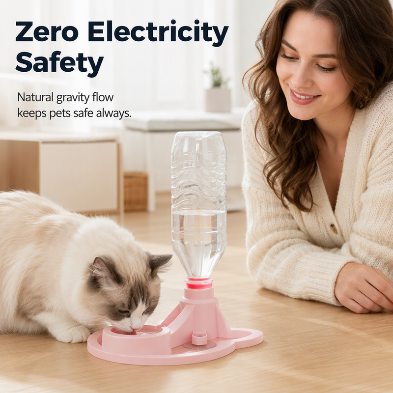 Gravity-Fed Pet Water Dispenser