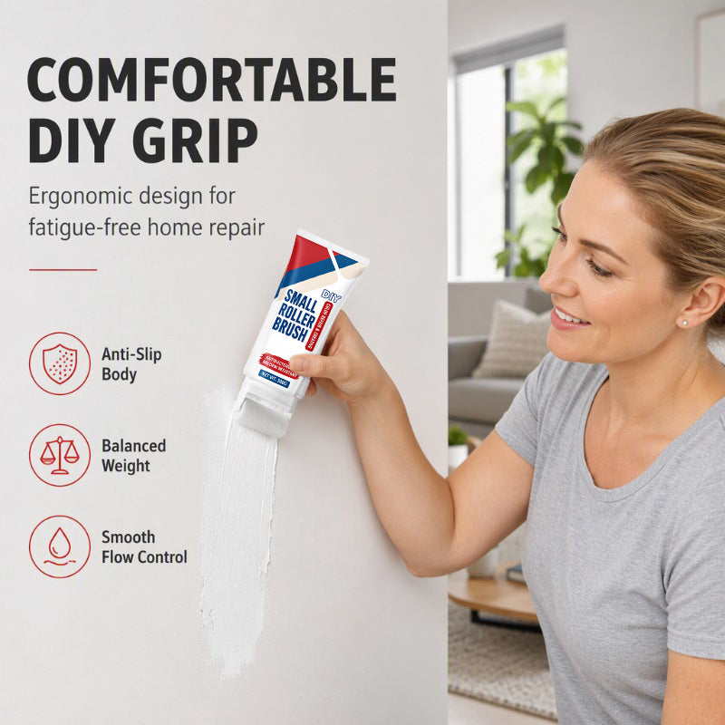 💥Buy 1 Get 1 Free✨ Waterproof Wall Repair Paste with Built‑in Mini Roller Brush 🧱 Easy Wall Crack Repair