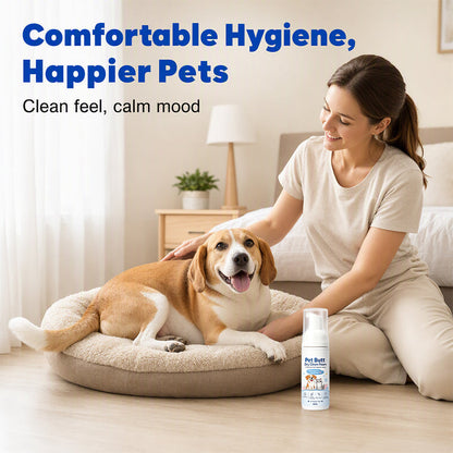 🏆 Last Day Special Price 🐾Buy 1 Get 1 Free🎁No-Rinse Pet Butt Dry Clean Foam, Pet Hygiene Foam for Dogs & Cats