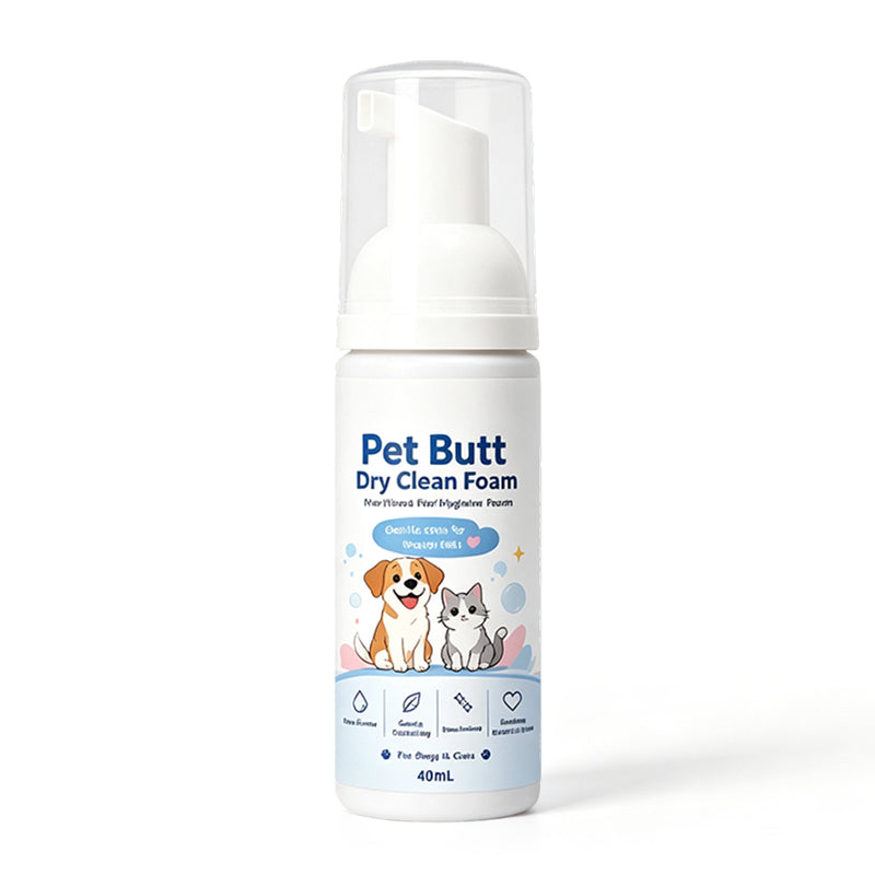 🏆 Last Day Special Price 🐾Buy 1 Get 1 Free🎁No-Rinse Pet Butt Dry Clean Foam, Pet Hygiene Foam for Dogs & Cats